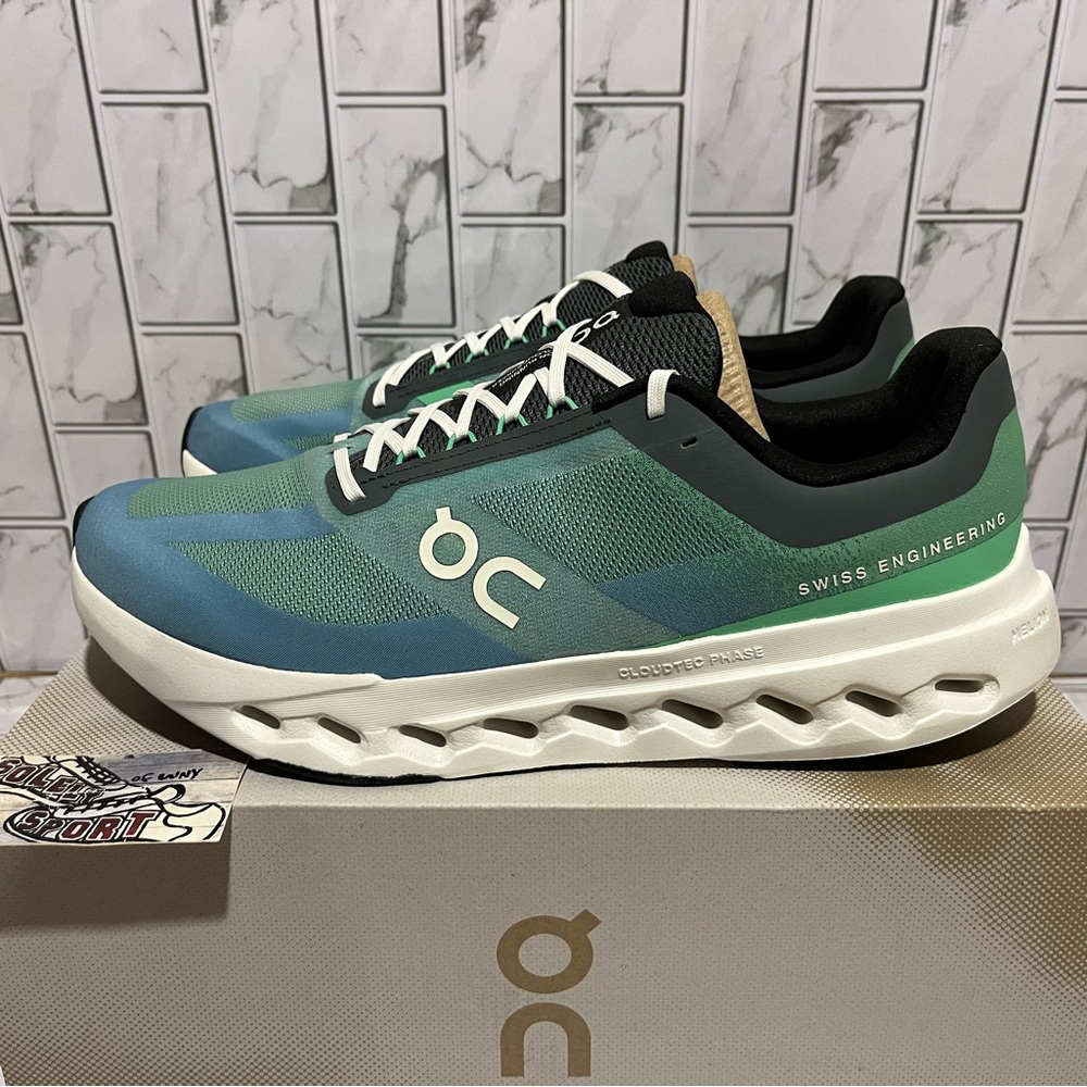 New On Cloud Cloudsurfer Next Running Shoes Training Gym Sneakers Blue Green 13